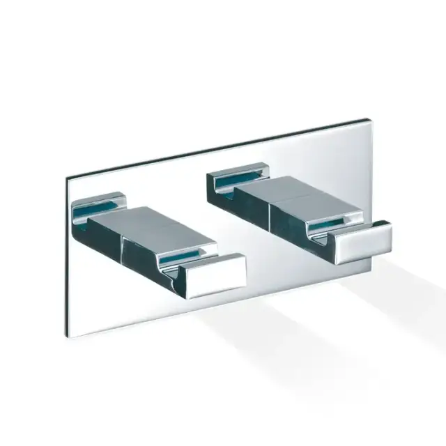 Decor Walther Brick KHAK2 Крючок самоклеящийся двойной, подвесной, цвет: хром