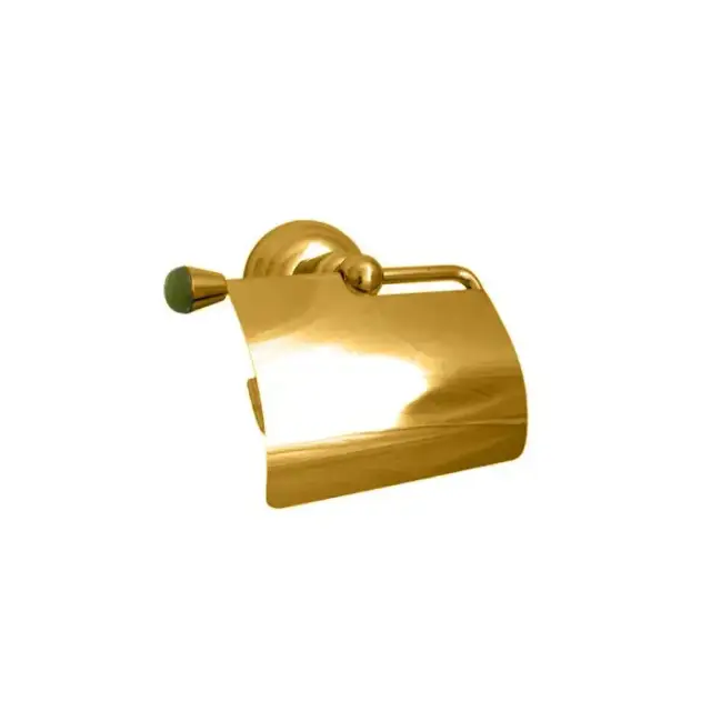Nicolazzi Onice Держатель туалетной бумаги с крышкой, подвесной, цвет: золото