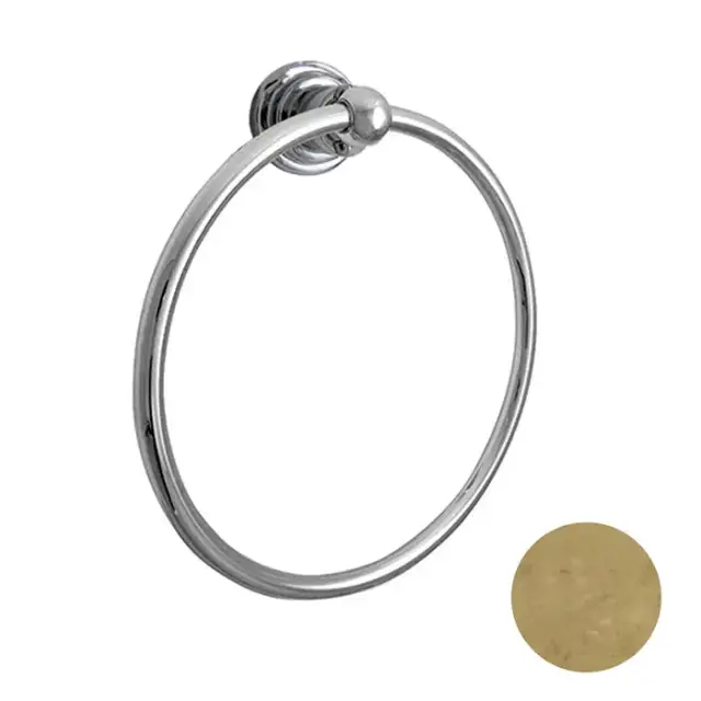 Nicolazzi Accessori Полотенцедержатель кольцо 19.5см, подвесной, цвет: натуральная латунь
