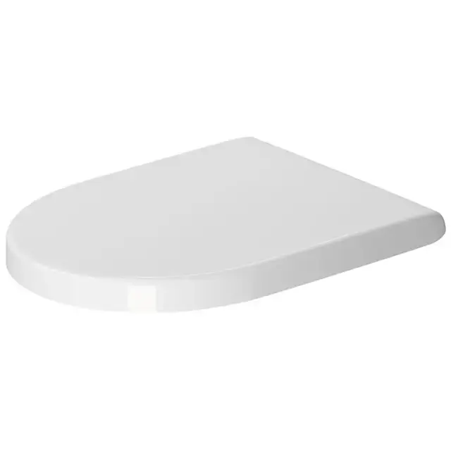 Duravit Starck 3 Сиденье с крышкой, цвет: белый/нержавеющая сталь