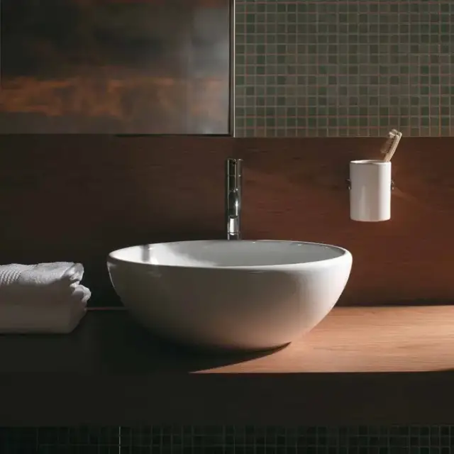 Globo Le Pietre Раковина 40х14 см, без отв., накладная, с донным клапаном, цвет: белый