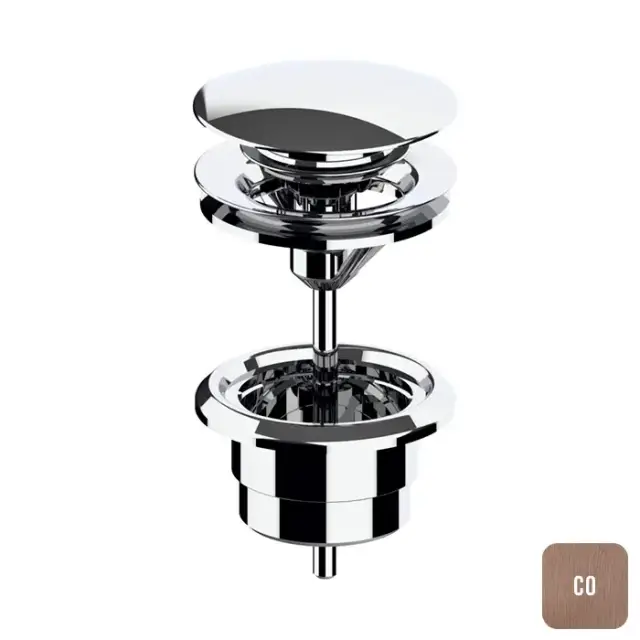 Almar Mixers Донный клапан 1&quot;1/4 для раковины, цвет: медь брашированная PVD