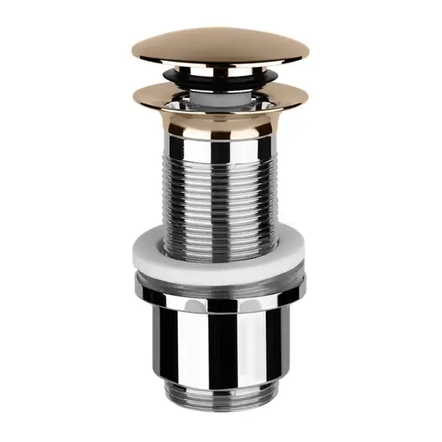 Gessi Автоматический донный клапан “Stop&Go” для раковины без перелива, цвет: Copper PVD