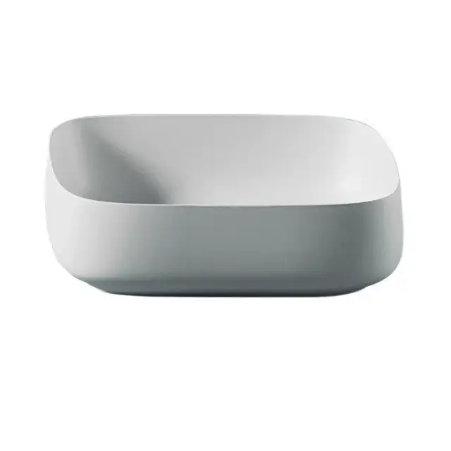 Artceram Cognac Раковина накладная Quadro 56x41 см, saniglaze, цвет: белый матовый