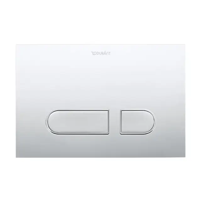 Duravit DuraSystem Клавиша смыва для унитаза, механический смыв, пластик, цвет: хром