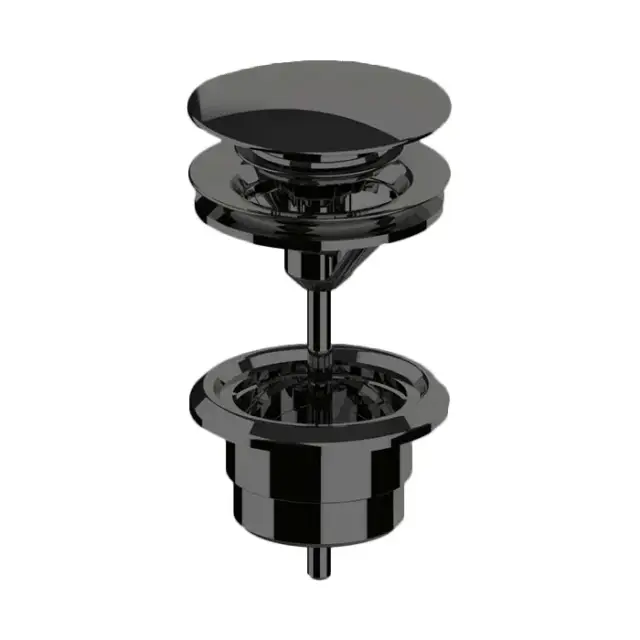 Almar Mixers Донный клапан 1&quot;1/4 для раковины, цвет: черный металл брашированный PVD