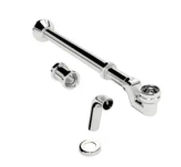 Devon&Devon Сифон для ванны, с удлинителем и патрубоком выпуска в пол, цвет: хром