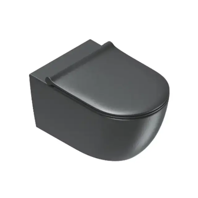 Catalano Sfera Унитаз подвесной 55х35см, безободковый, смыв Tornado, покрытие Twinglaze+, цвет: черный матовый