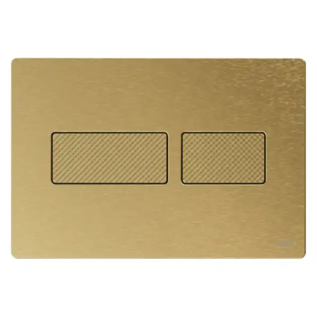 TECEsolid Панель смыва с двойной системой смыва для унитаза, цвет: латунь