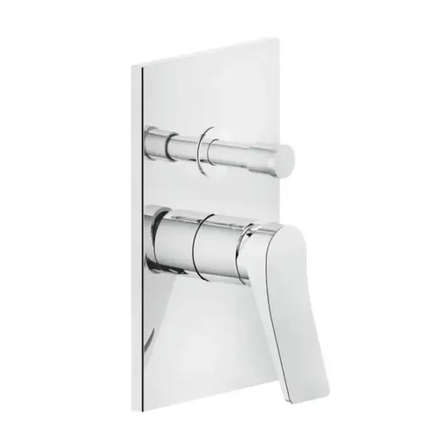 Gessi Rilievo Встраиваемый смеситель для душа на 2 источника с автоматическим переключателем, внешняя часть, цвет: хром