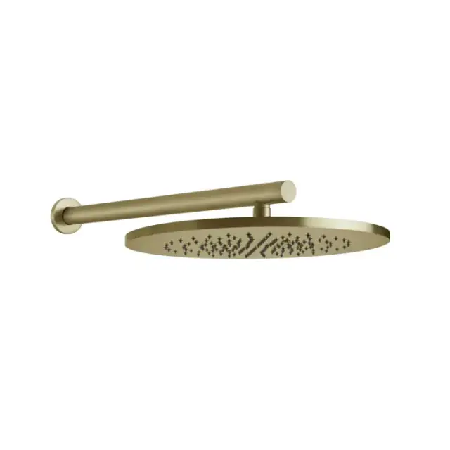 Gessi 316 Верхний душ Ø35.5см., с настенным держателем 45см., цвет: Brushed Brass PVD