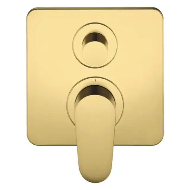 Axor Citterio M Смеситель для ванны, встраиваемый, с переключателем на 2 потока, цвет: полированное золото