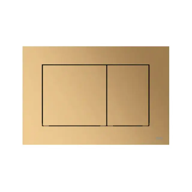 TECEnow Панель смыва унитаза для системы двойного смыва, цвет:Латунь металлик