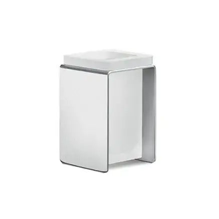 Colombo Over Стакан настольный, цвет: матовая сталь/матовое стекло