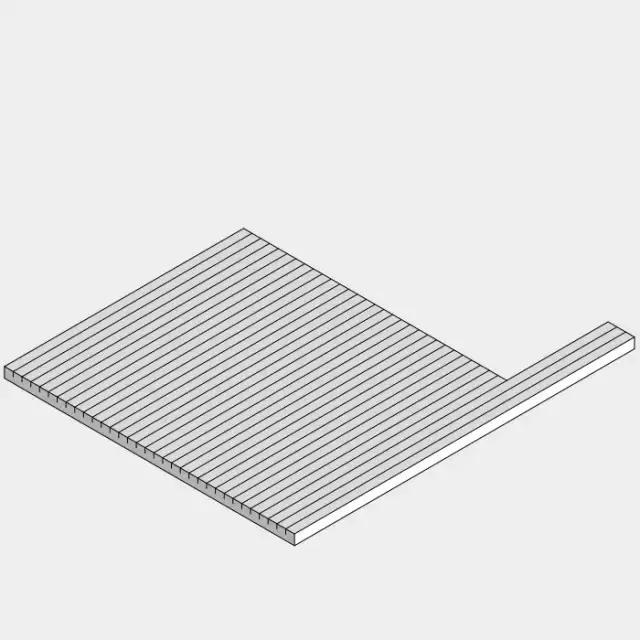 Effegibi BodyLove Поддоны для сауны, правый угол, цвет: канадский хемлок