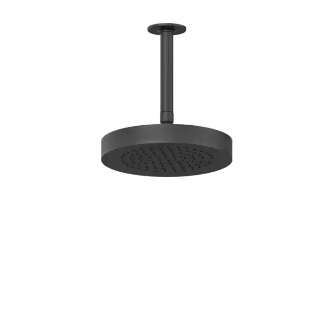 Gessi Inciso Shower Потолочная душевая головка шарнирная с защитойот известкового налёта на 1/2&quot;, Ø200 мм, цвет: black XL