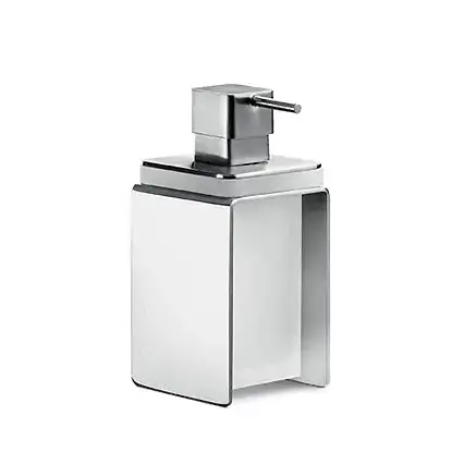 Colombo Over Дозатор для жидкого мыла, настольный, цвет: матовая сталь/матовое стекло