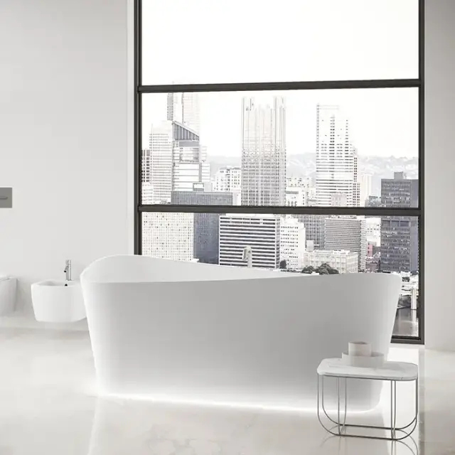 Novellini Infinitive Ванна отдельностоящая 170х75х70см,, с донным клапаном click-clack, novotech, цвет: белый матовый