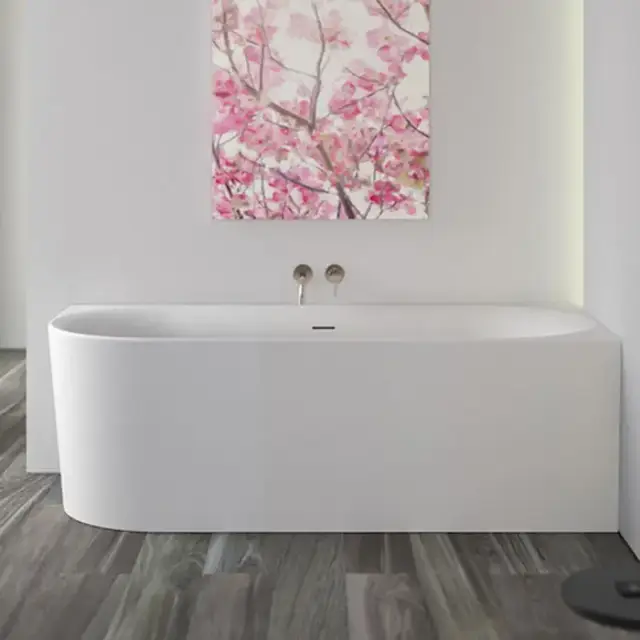 Knief Fresh Left Ванна акриловая в правый угол 180х80х60см, щелевой перелив SLOT, цвет: белый