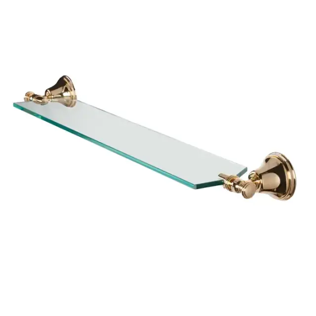 TW Harmony 018, стеклянная полочка 71см, подвесной, цвет: золото