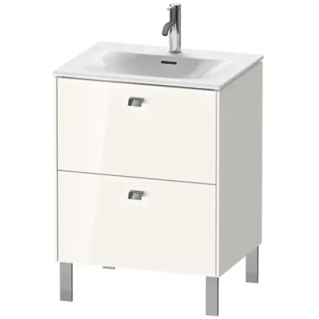 Duravit Brioso База напольная 62x47.9x68.5см с раковиной, 2 ящика, цвет: глянцевый белый