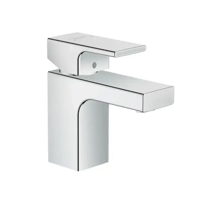 Hansgrohe Vernis Shap Смеситель для раковины, излив 70 мм, с донным клапаном, цвет: хром