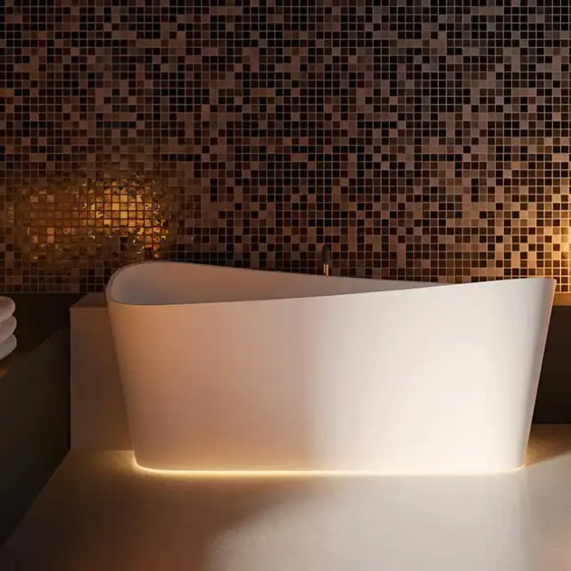 Novellini Infinitive Ванна угловая 184х90х70cм., Sx, в комплекте со смесителем хром, с донным клапаном click-clack, novotech, цвет: белый матовый