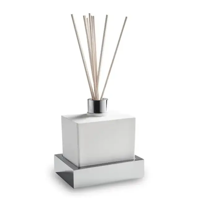 3SC SK 3.0 Ароматический диффузор настольный из белого композита 12хh16х9 см, цвет: хром