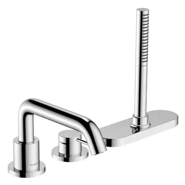 Hansgrohe Tecturis S Смеситель на борт ванны, 3 отв., цвет: хром