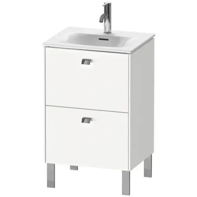 Duravit Brioso База напольная 52x41.9x68.5см с раковиной, 2 ящика, цвет: глянцевый белый