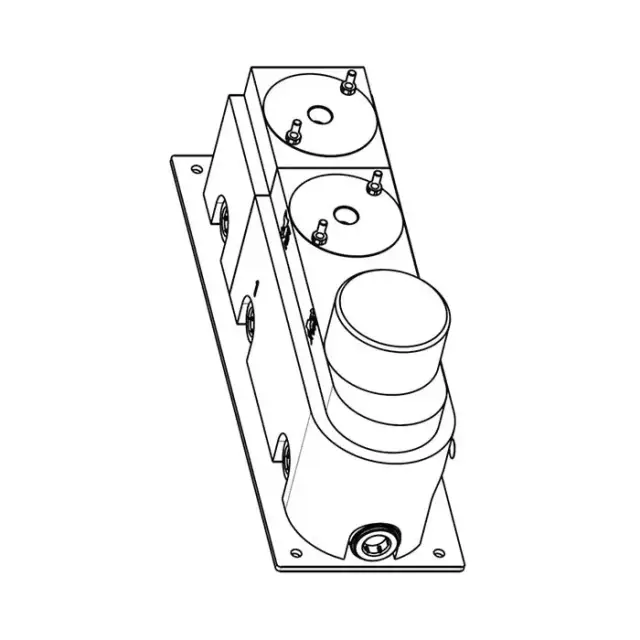 Carimali Встраиваемая часть термостатического смесителя на 2 параллельных выхода