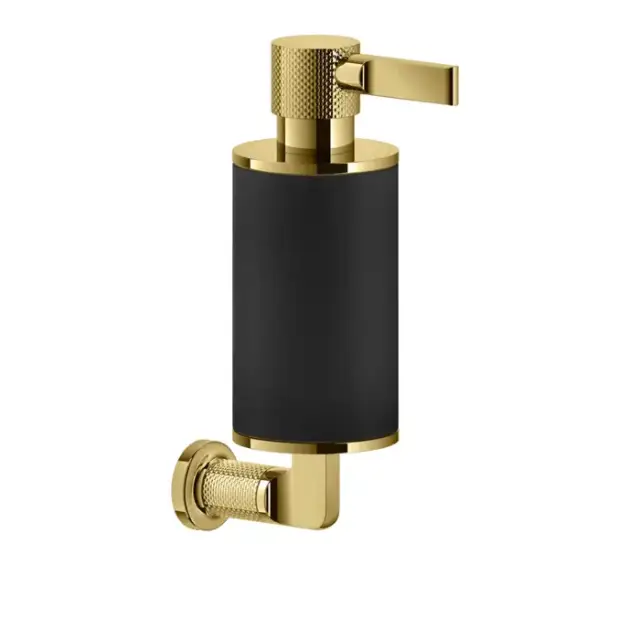 Gessi Inciso Дозатор для жидкого мыла, настенный, цвет: золото/черный