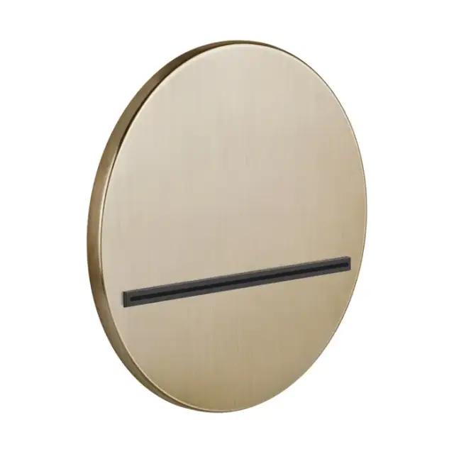 Gessi Venti20 Излив настенный Ø20.7см., каскадный, цвет: Warm Bronze Br. PVD