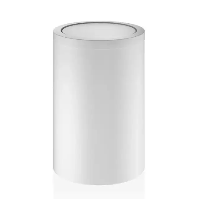 Decor Walther DW 124 Корзина для бумаги 20xh32см, с крышкой, напольная, цвет: белый матовый