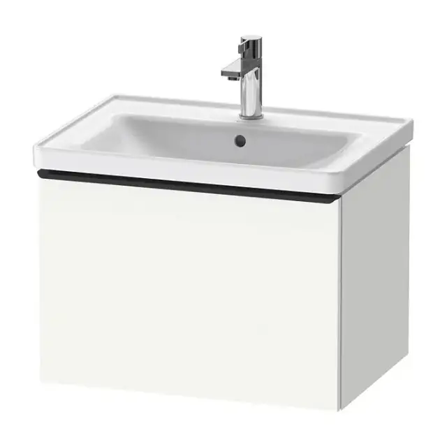 Duravit D-Neo Тумба с раковиной 63.4x45.2хh44см., с 1 ящиком, подвесная, цвет: белый матовый