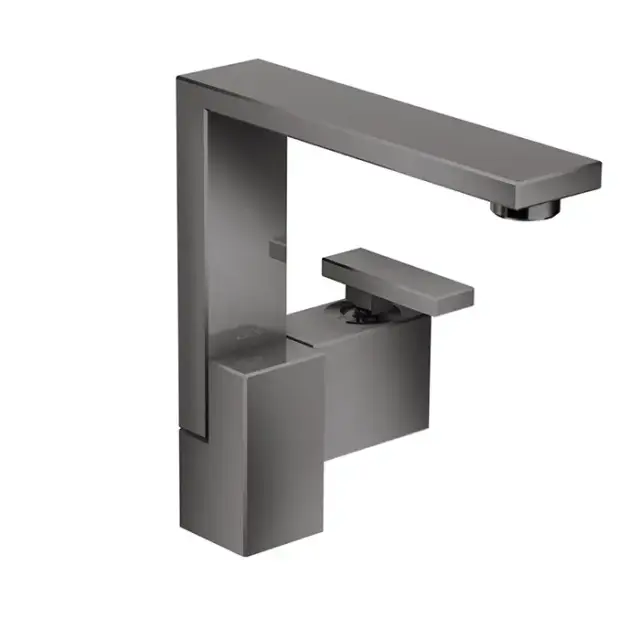 Axor Edge Смеситель для раковины, на 1 отв., с донным клапаном push/open, излив 175мм, цвет: черный