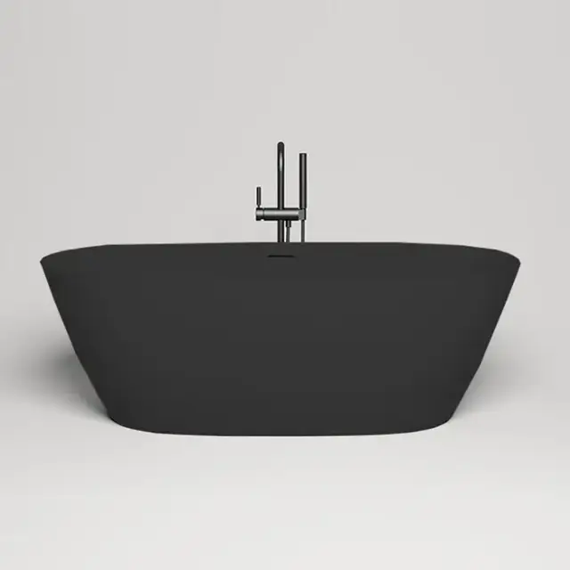 Salini Sofia Ванна отдельностоящая 165x75x60см, донный клапан &quot;Up&Down&quot;, сифон, слив-перелив, S-Sense, цвет: RAL9005