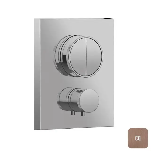 Almar Core Смеситель для душа, встраиваемый, термостатический, цвет: Copper Brushed PVD