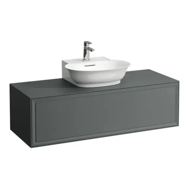 Laufen New Classic Тумба с раковиной, 117.5x45.5x34.5см, 1 ящик, подвесная, цвет: серый