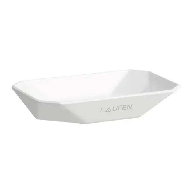 Laufen Home collection Керамическая мыльница 130х85х25 мм TRIO DISH, настольная, цвет: белый