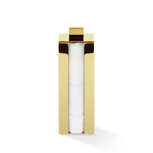 Decor Walther Cube DW 3680 Диспенсер ватных дисков, настольный, цвет: золото