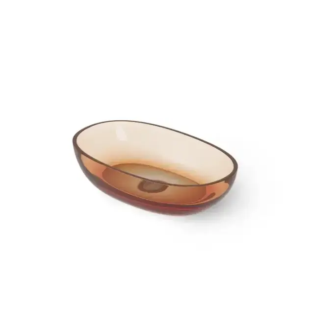 Dea Design Washbasins Раковина 60х36х14см., накладная, без отв., Glasstech, прозрачная смола, цвет: Sunset R1