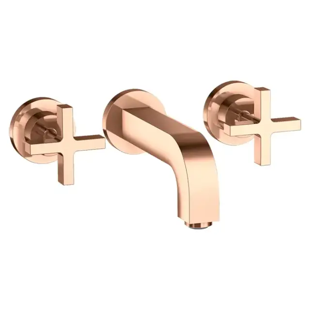 Axor Citterio Смеситель для раковины, встраиваемый, излив: 16.2см., цвет: полированное красное золото