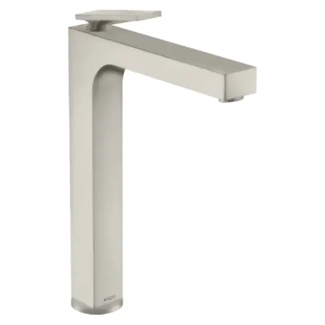 Axor Citterio Смеситель для раковины 280, на 1 отв., излив h28см., высокий, с текстурой, цвет: сталь