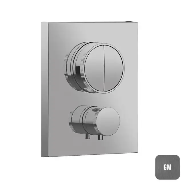 Almar Core Смеситель для душа, встраиваемый, термостатический, цвет: Gun Metal Brushed PVD