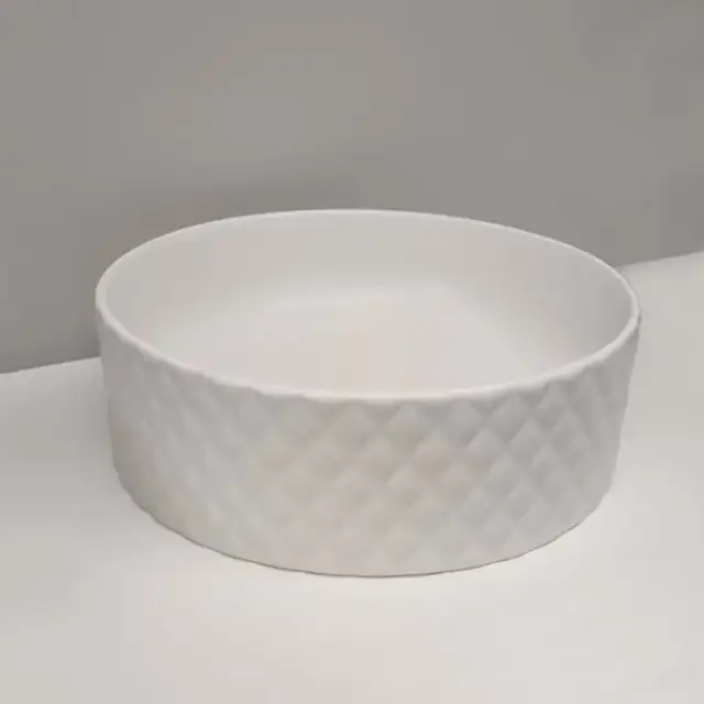 ArtCeram Rombo Раковина накладная,Ø44,5хh14,5см, без отв под смеситель, без перелива, цвет: белый матовый