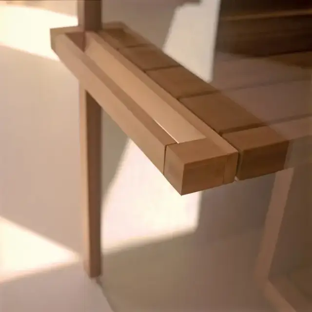 Effegibi Держатель для полотенец и полка угловая, цвет: осина термообработанная