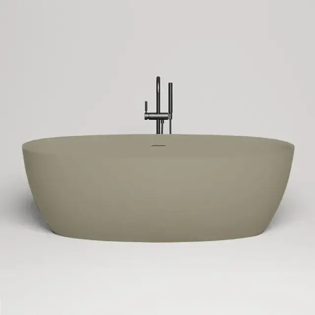 Salini Alda Ванна отдельностоящая 178х92х58см, донный клапан , сифон, слив-перелив, S-Stone, цвет: RAL7002