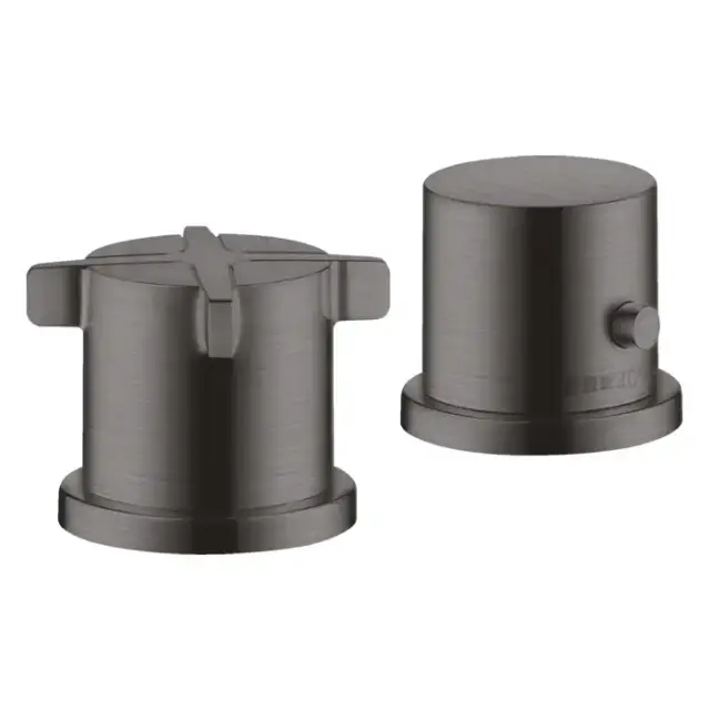 Axor Citterio E Смеситель для ванны, 2 отв., термостатический, цвет: шлифованный черный хром