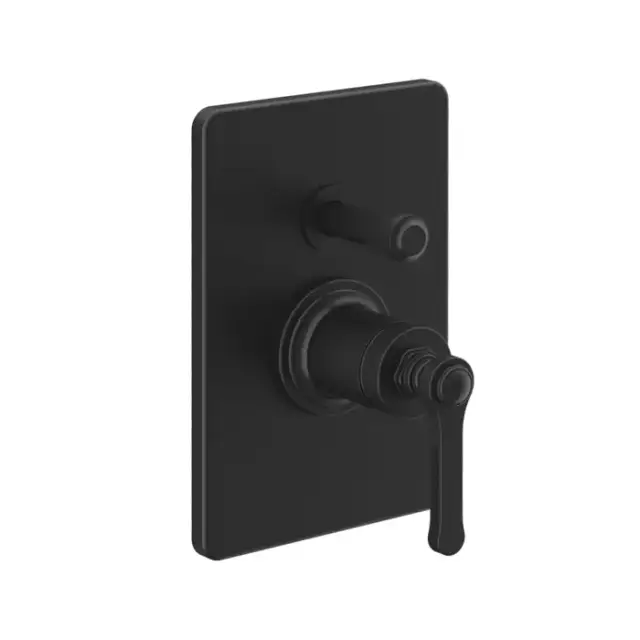 Gessi Venti20 Смеситель встраиваемый, однорычажный, с переключателем на 2 положения, внешняя часть, цвет: черный матовый